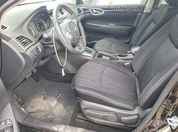 3N1AB7AP3HY211667 2017 NISSAN SENTRA Black Front interior view