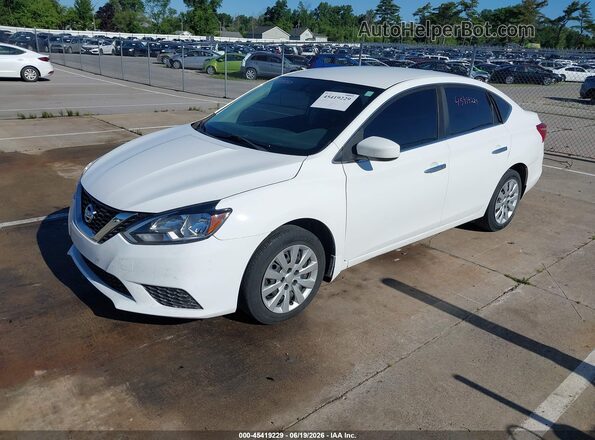 3N1AB7AP3HY222930 2017 NISSAN SENTRA Белый Передняя левая четверть