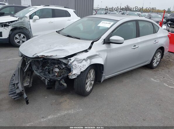 3N1AB7AP3HY247455 2017 NISSAN SENTRA Silver Front left