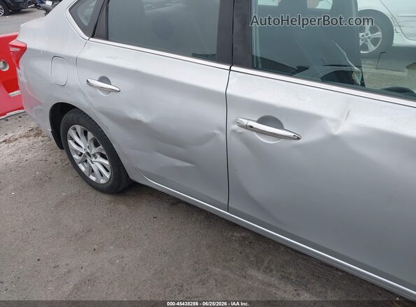 3N1AB7AP3HY247455 2017 NISSAN SENTRA Silver Instrument cluster view
