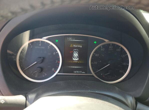 3N1AB7AP3HY302101 2017 NISSAN SENTRA Silver Widok zestawu wskaźników