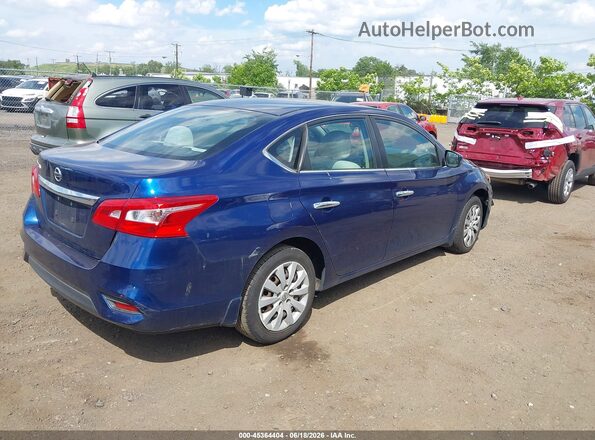 3N1AB7AP3HY334739 2017 NISSAN SENTRA Синий Задняя правая четверть