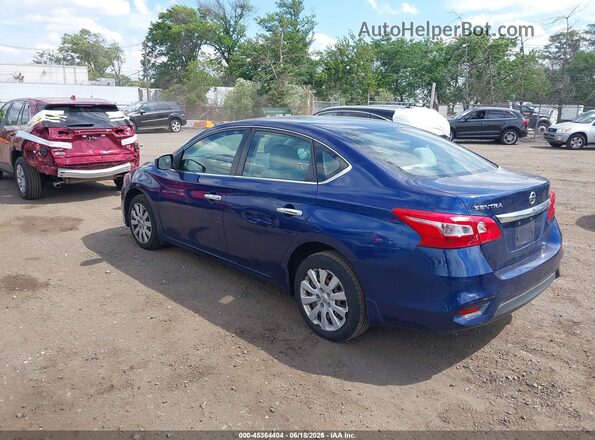 3N1AB7AP3HY334739 2017 NISSAN SENTRA Синий Задняя левая четверть
