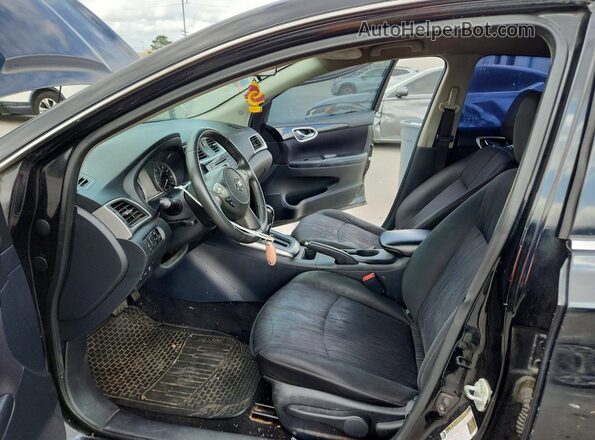 3N1AB7AP3HY357468 2017 NISSAN SENTRA Black Вид салону спереду
