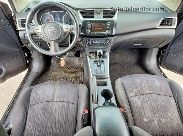 3N1AB7AP3HY357468 2017 NISSAN SENTRA Black Вид панелі приладів