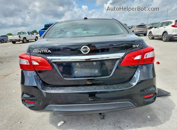 3N1AB7AP3HY357468 2017 NISSAN SENTRA Black Вид ззаду