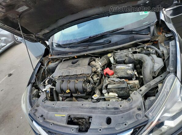 3N1AB7AP3HY357468 2017 NISSAN SENTRA Black Вид задньої частини салону
