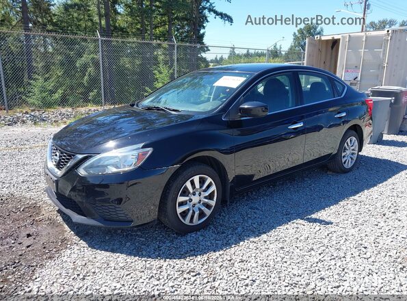 3N1AB7AP3HY385321 2017 NISSAN SENTRA Black Przód lewy