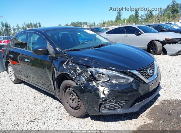 3N1AB7AP3HY385321 2017 NISSAN SENTRA Black Widok z przodu