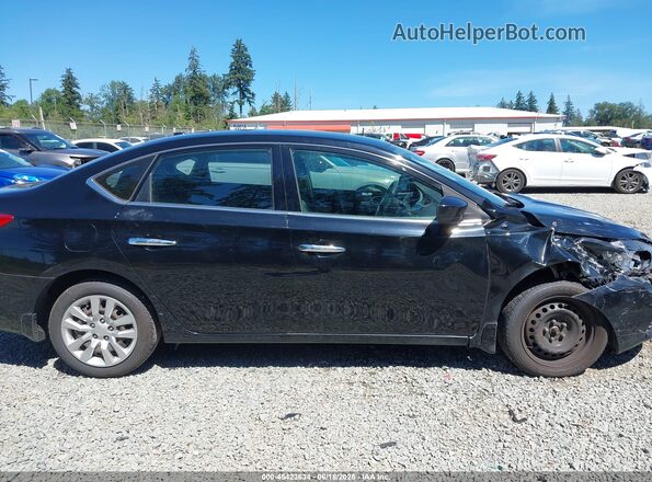 3N1AB7AP3HY385321 2017 NISSAN SENTRA Black Widok wnętrza z tyłu
