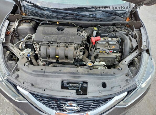 3N1AB7AP3HY399574 2017 NISSAN SENTRA Серебряный Вид задней части салона