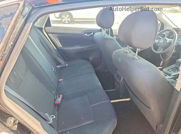 3N1AB7AP3JY291803 2018 NISSAN SENTRA Black Widok tylnych siedzeń