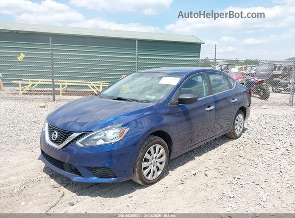 3N1AB7AP3JY331278 2018 NISSAN SENTRA Blue Передня ліва чверть