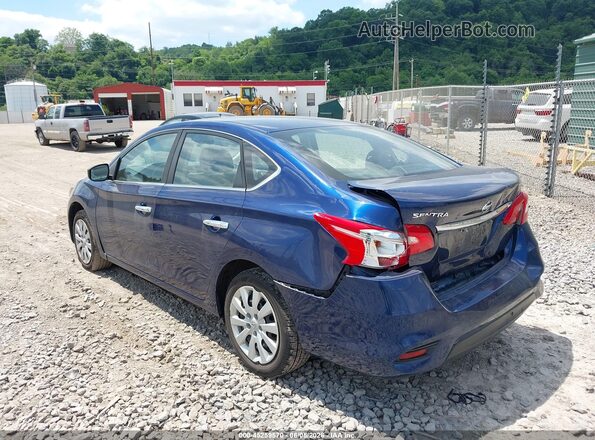 3N1AB7AP3JY331278 2018 NISSAN SENTRA Blue Задня ліва чверть