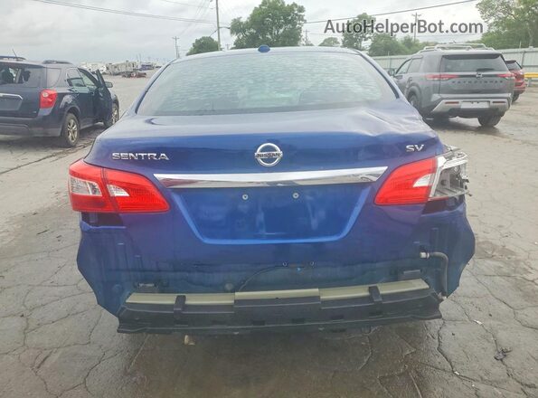 3N1AB7AP3JY343379 2018 NISSAN SENTRA Синий Вид сзади