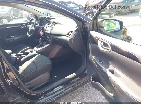 3N1AB7AP3KL625133 2019 NISSAN SENTRA Black Widok wnętrza z przodu