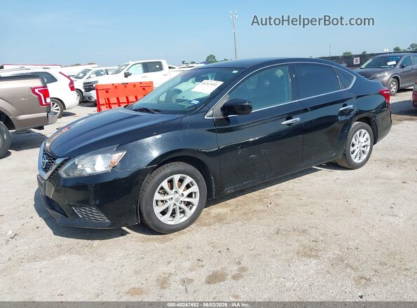 3N1AB7AP3KL625133 2019 NISSAN SENTRA Black Przód lewy