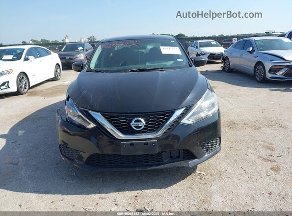 3N1AB7AP3KL625133 2019 NISSAN SENTRA Black Widok zestawu wskaźników