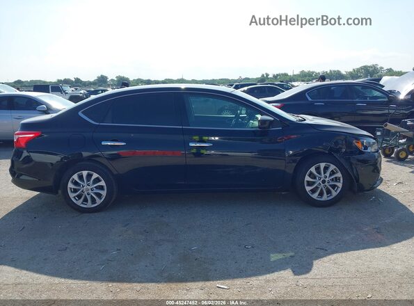 3N1AB7AP3KL625133 2019 NISSAN SENTRA Black Widok wnętrza z tyłu