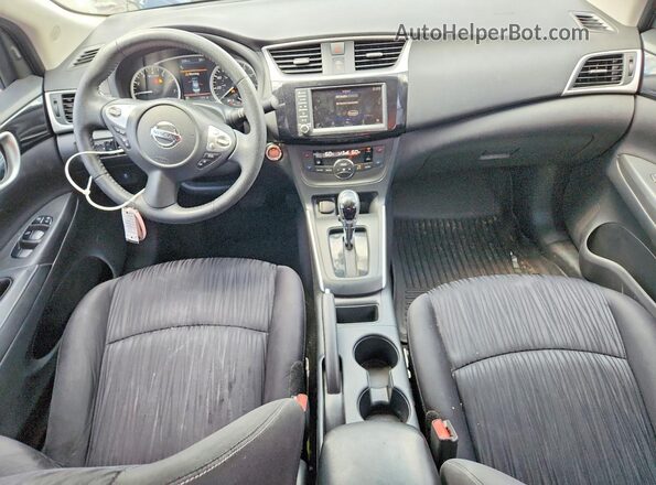 3N1AB7AP3KY215791 2019 NISSAN SENTRA Silver Вид панелі приладів