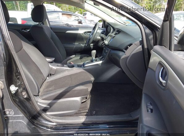 3N1AB7AP3KY221834 2019 NISSAN SENTRA Black Widok wnętrza z przodu
