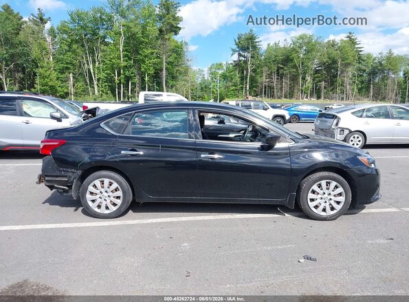 3N1AB7AP3KY221834 2019 NISSAN SENTRA Black Widok wnętrza z tyłu