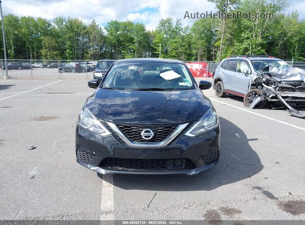 3N1AB7AP3KY221834 2019 NISSAN SENTRA Black Widok zestawu wskaźników