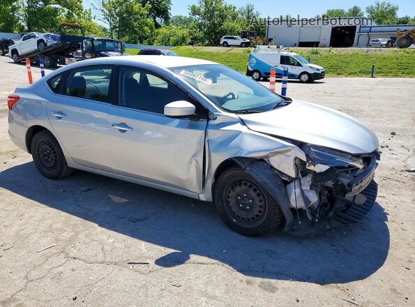 3N1AB7AP3KY228301 2019 NISSAN SENTRA Silver Przód prawy