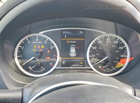 3N1AB7AP3KY256082 2019 NISSAN SENTRA Black Вид щитка приладів