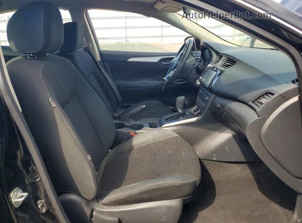 3N1AB7AP3KY256082 2019 NISSAN SENTRA Black Вид салону спереду