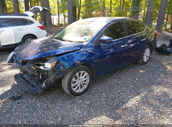 3N1AB7AP3KY266479 2019 NISSAN SENTRA Blue Vista tres cuartos delantera izquierda