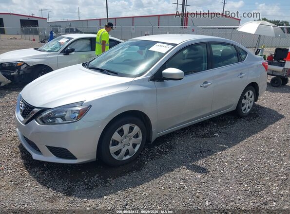 3N1AB7AP3KY270659 2019 NISSAN SENTRA Silver Przód lewy