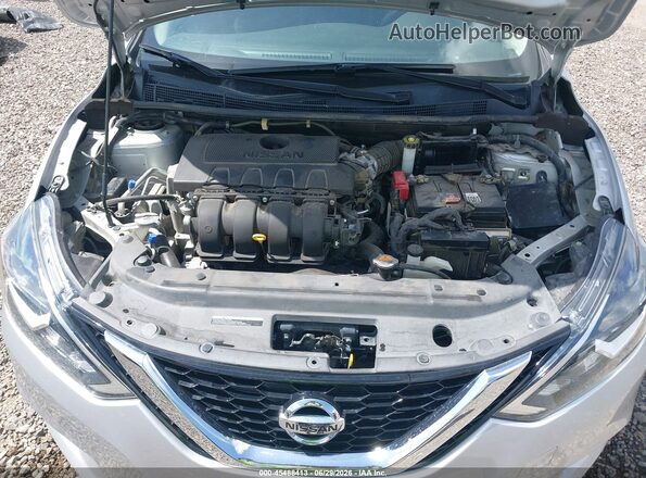 3N1AB7AP3KY270659 2019 NISSAN SENTRA Silver Widok z tyłu