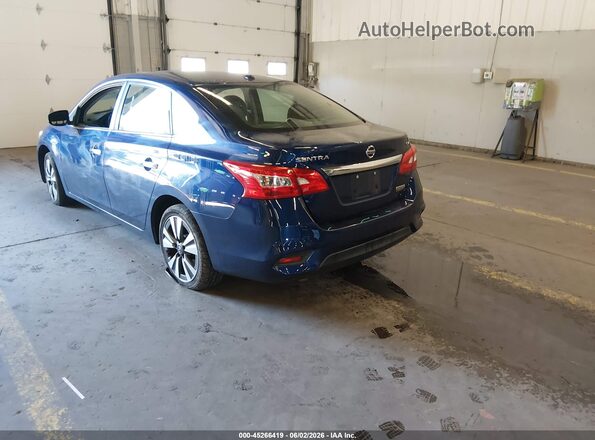 3N1AB7AP3KY273352 2019 NISSAN SENTRA Синий Задняя левая четверть