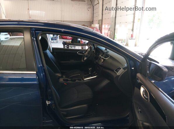 3N1AB7AP3KY273352 2019 NISSAN SENTRA Синий Вид салона спереди