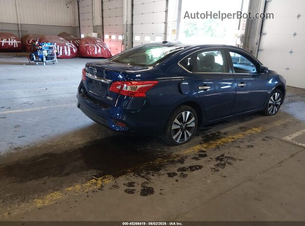 3N1AB7AP3KY273352 2019 NISSAN SENTRA Синий Задняя правая четверть