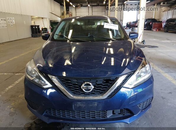 3N1AB7AP3KY273352 2019 NISSAN SENTRA Синий Вид щитка приборов