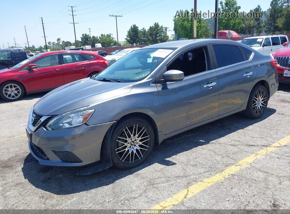 3N1AB7AP3KY294671 2019 NISSAN SENTRA Gray Передня ліва чверть