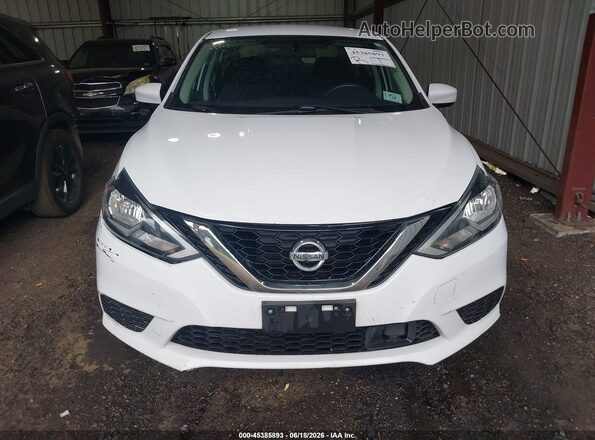 3N1AB7AP3KY309654 2019 NISSAN SENTRA Белый Вид щитка приборов