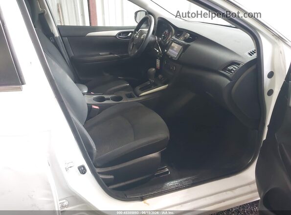 3N1AB7AP3KY309654 2019 NISSAN SENTRA Белый Вид салона спереди