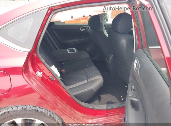 3N1AB7AP3KY313672 2019 NISSAN SENTRA Red VIN კოდის სტიკერის ხედი