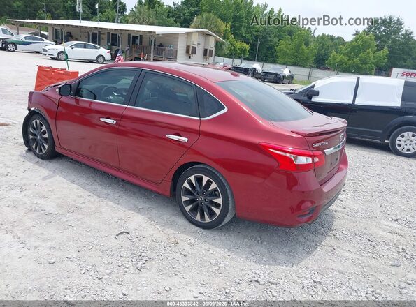 3N1AB7AP3KY313672 2019 NISSAN SENTRA Red უკანა მარცხენა