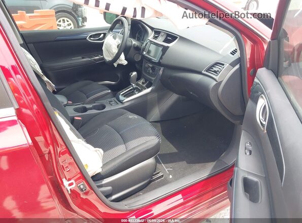 3N1AB7AP3KY313672 2019 NISSAN SENTRA Red წინა სალონის ხედი