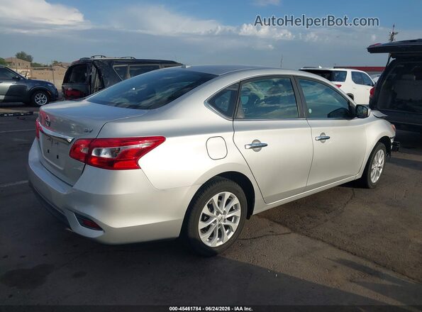 3N1AB7AP3KY313932 2019 NISSAN SENTRA Silver უკანა მარჯვენა