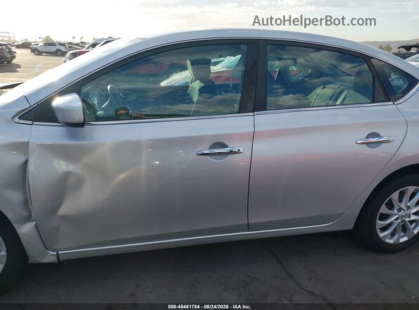 3N1AB7AP3KY313932 2019 NISSAN SENTRA Silver უკანა სალონის ხედი