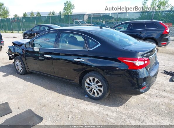 3N1AB7AP3KY314109 2019 NISSAN SENTRA Black Rear left