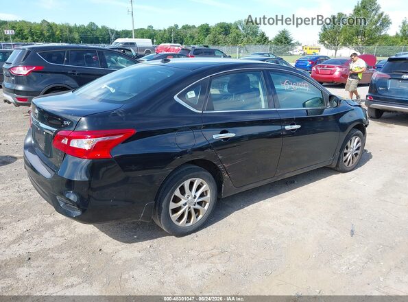 3N1AB7AP3KY314109 2019 NISSAN SENTRA Black Rear right