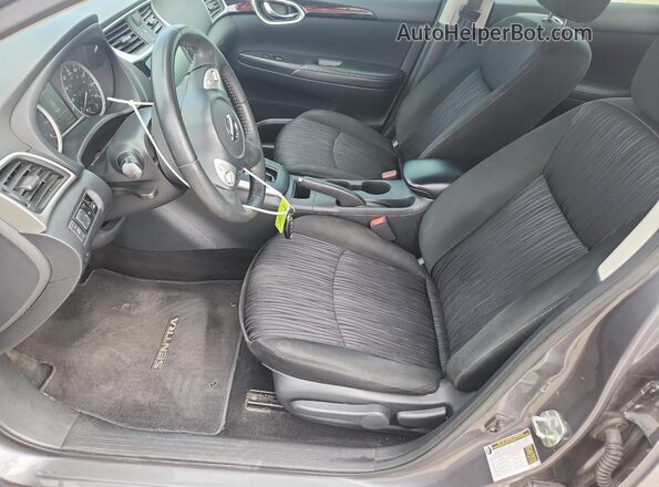 3N1AB7AP3KY319598 2019 NISSAN SENTRA Gray წინა სალონის ხედი