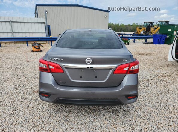 3N1AB7AP3KY319598 2019 NISSAN SENTRA Gray უკანა ხედი
