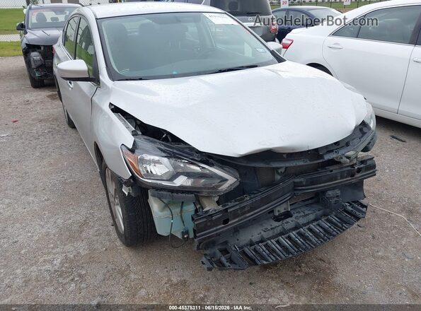 3N1AB7AP3KY326325 2019 NISSAN SENTRA Silver Դիմացի տեսք